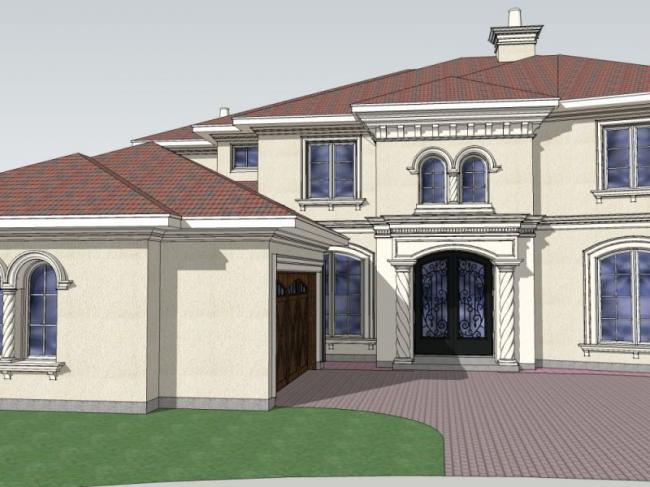 Sketchup别墅模型|独栋别墅，现代风格