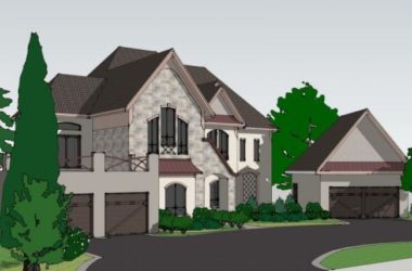 Sketchup别墅模型|独栋别墅，现代风格-BIM建筑网