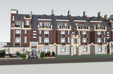 Sketchup别墅模型|叠拼别墅，英式风格-BIM建筑网