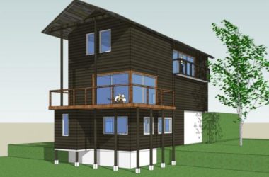 Sketchup别墅模型|独栋别墅，现代风格-BIM建筑网