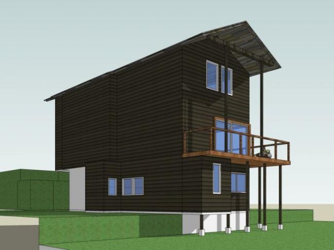 Sketchup别墅模型|独栋别墅，现代风格