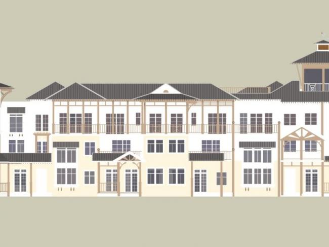 Sketchup别墅模型|联排别墅，欧式风格