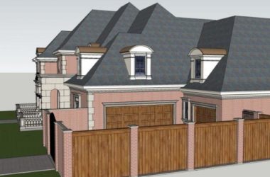 Sketchup别墅模型|独栋别墅，现代风格-BIM建筑网