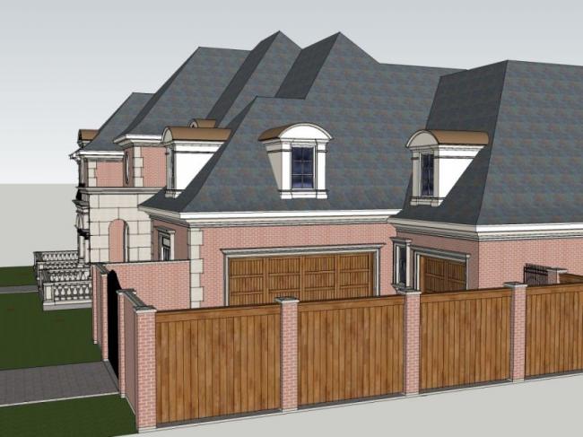 Sketchup别墅模型|独栋别墅，现代风格