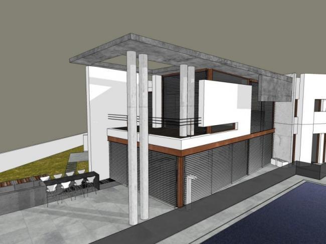 Sketchup别墅模型|独栋别墅，现代风格