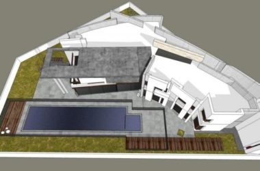Sketchup别墅模型|独栋别墅，现代风格-BIM建筑网