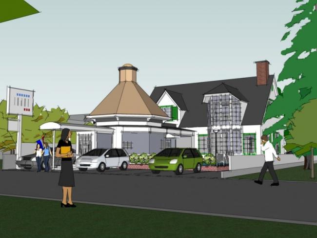 Sketchup别墅模型|独栋别墅，现代风格