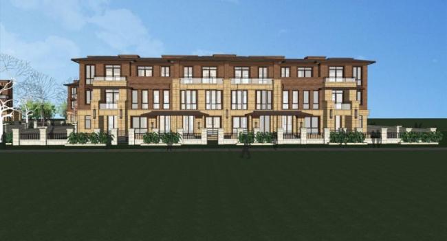 Sketchup别墅模型|联排别墅，现代风格