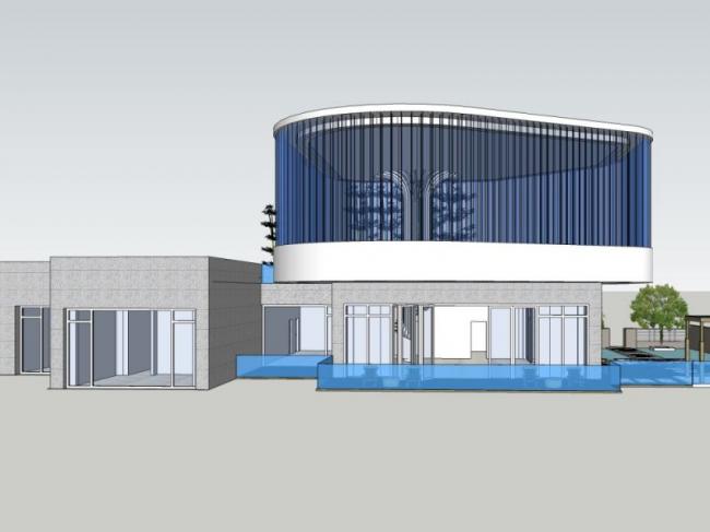 Sketchup别墅模型|独栋别墅，现代风格