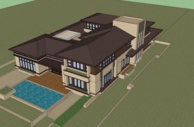 Sketchup别墅模型|独栋别墅，古典风格-BIM建筑网