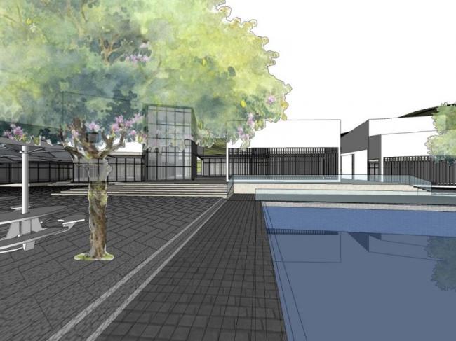 Sketchup别墅模型|别墅群，现代风格