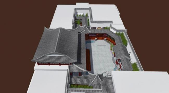 Sketchup别墅模型|独栋别墅，中式风格