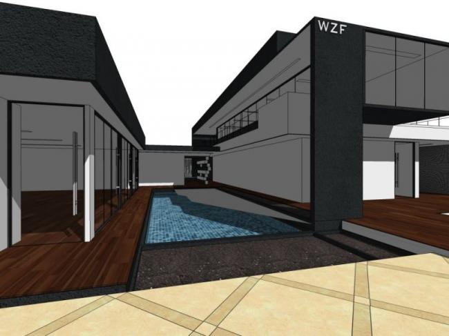 Sketchup别墅模型|独栋别墅，现代风格