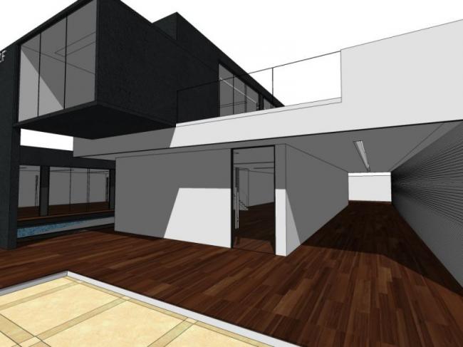 Sketchup别墅模型|独栋别墅，现代风格