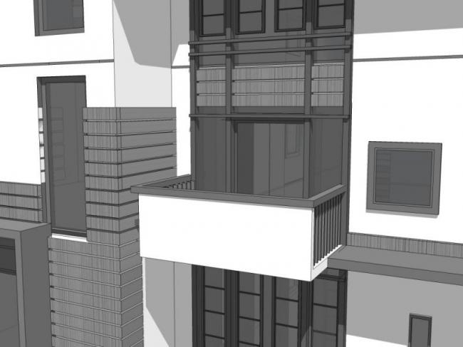 Sketchup别墅模型|联排别墅，中式风格