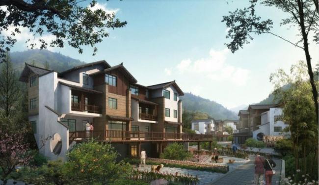 Sketchup别墅模型|独栋别墅群，中式风格