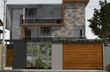 Sketchup别墅模型|独栋别墅，现代风格-BIM建筑网