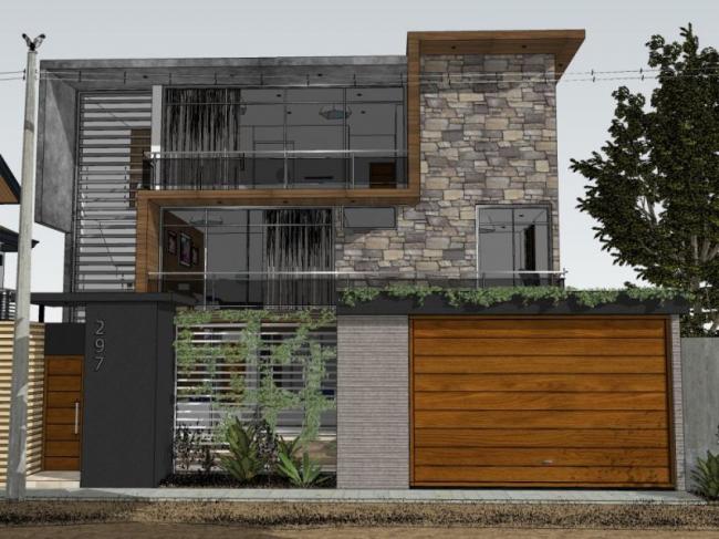 Sketchup别墅模型|独栋别墅，现代风格