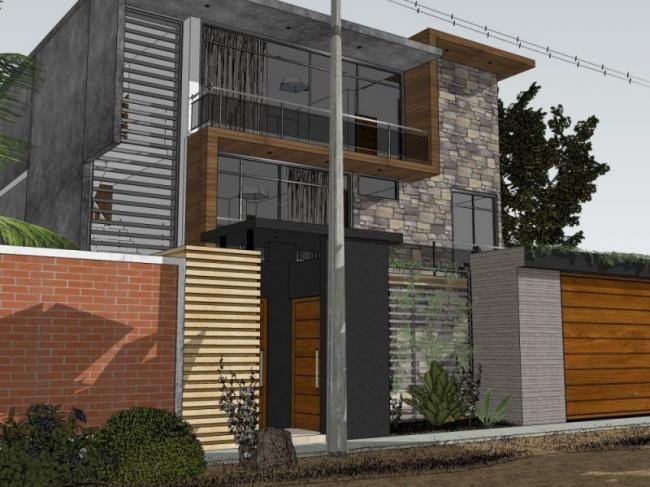 Sketchup别墅模型|独栋别墅，现代风格