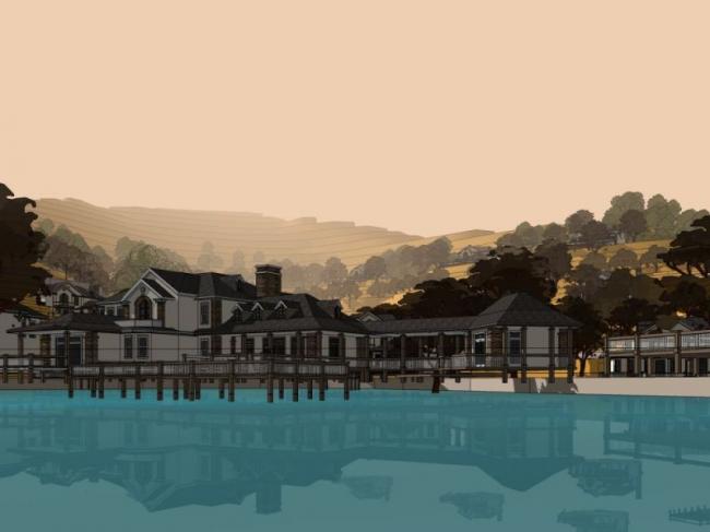 Sketchup别墅模型|独栋别墅群，现代风格