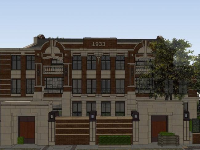 Sketchup别墅模型|联排别墅，欧式风格