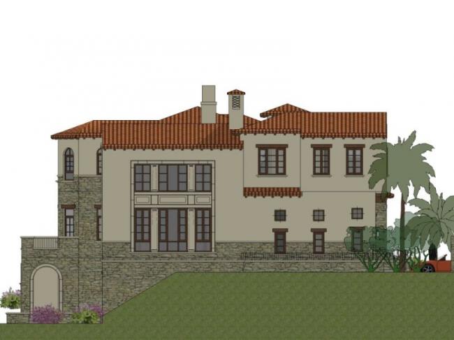 Sketchup别墅模型|独栋别墅，花园洋房，西班牙古典风格