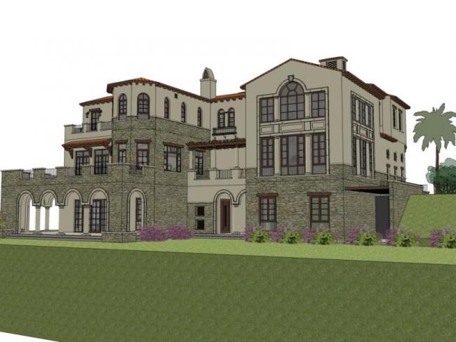Sketchup别墅模型|独栋别墅，花园洋房，西班牙古典风格