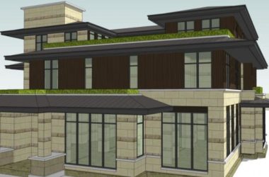 Sketchup别墅模型|独栋别墅，现代风格-BIM建筑网