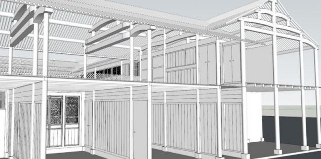Sketchup别墅模型|独栋别墅，中式风格
