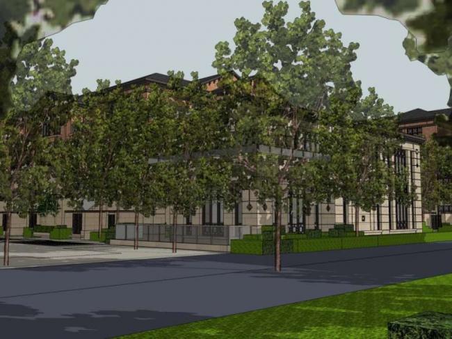 Sketchup别墅模型|多层别墅群会所，欧式古典风格