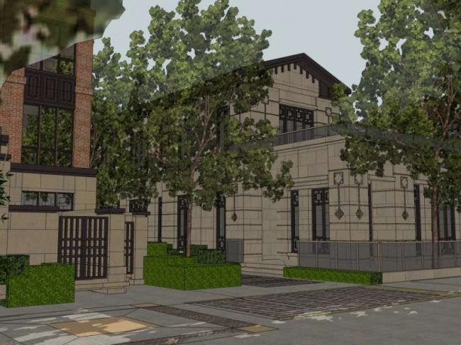 Sketchup别墅模型|多层别墅群会所，欧式古典风格