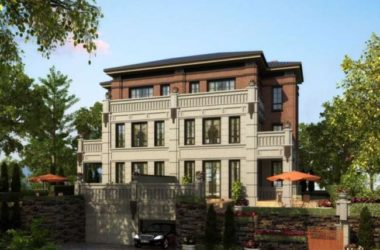 Sketchup别墅模型|双拼别墅，古典风格-BIM建筑网