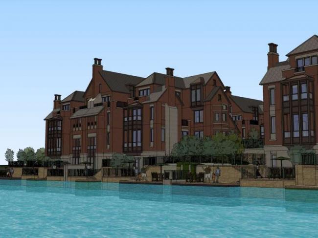 Sketchup别墅模型|联排别墅，古典风格