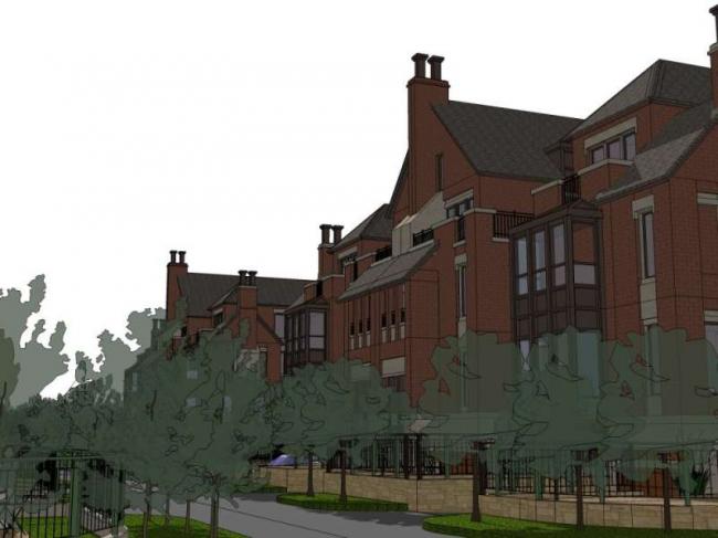 Sketchup别墅模型|联排别墅，古典风格