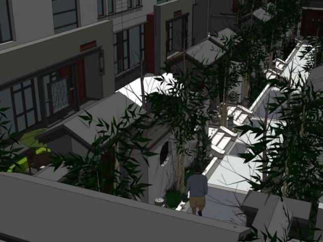 Sketchup别墅模型|联排别墅，中式风格