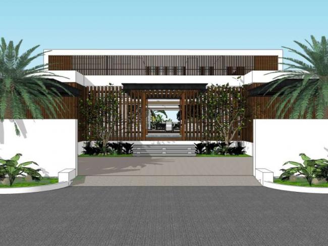 Sketchup别墅模型|独栋别墅，现代风格