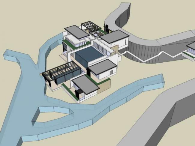 Sketchup别墅模型|独栋别墅，现代风格