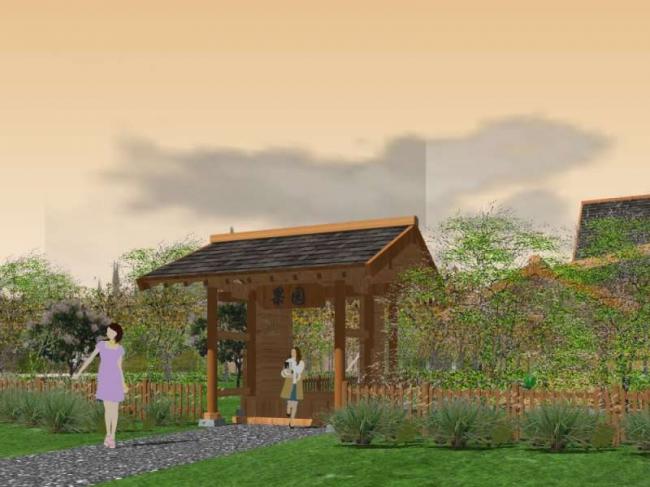 Sketchup别墅模型|独栋别墅，中式风格