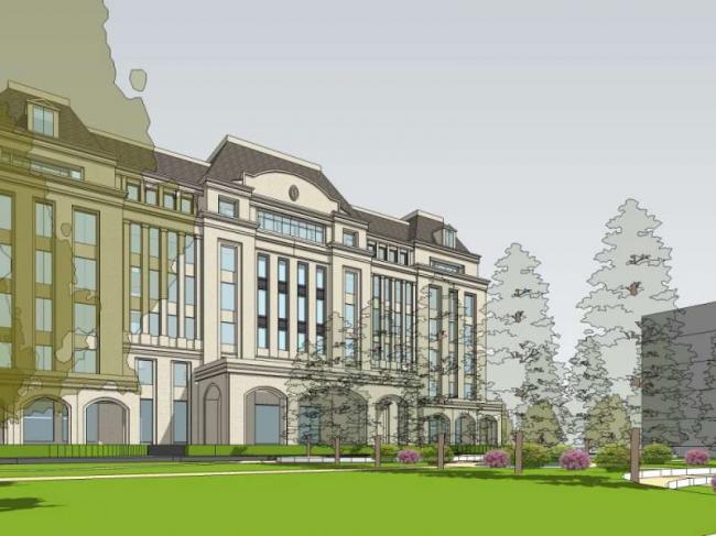 Sketchup别墅模型|别墅群，古典风格