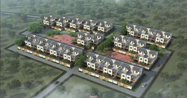 Sketchup别墅模型|别墅群，中式风格