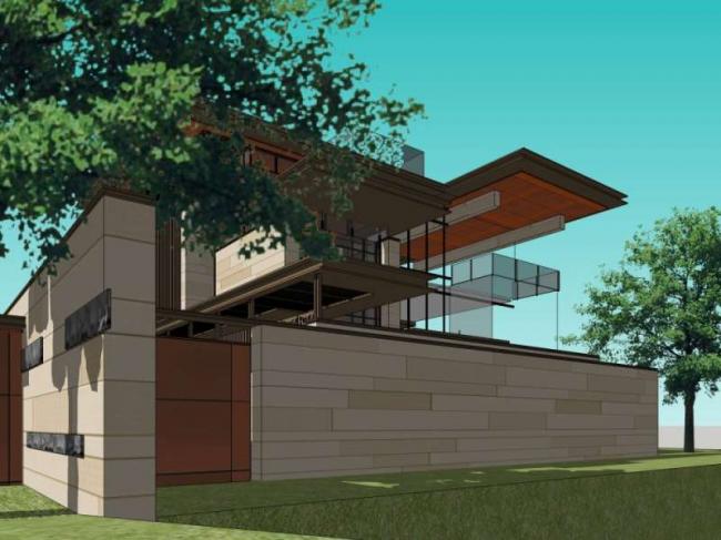 Sketchup别墅模型|独栋别墅，现代中式风格