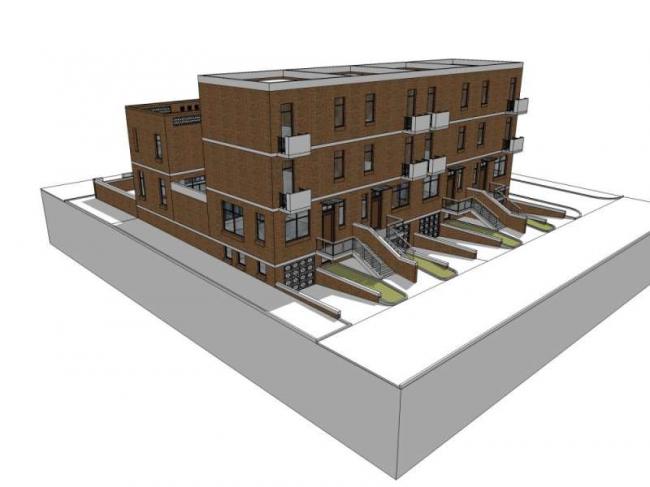 Sketchup别墅模型|联排别墅，古典风格
