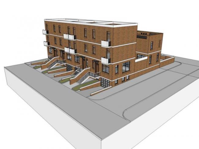 Sketchup别墅模型|联排别墅，古典风格