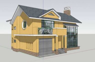 Sketchup别墅模型|多层坡顶别墅，古典风格-BIM建筑网