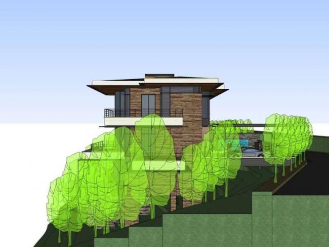 Sketchup别墅模型|多层别墅，现代风格