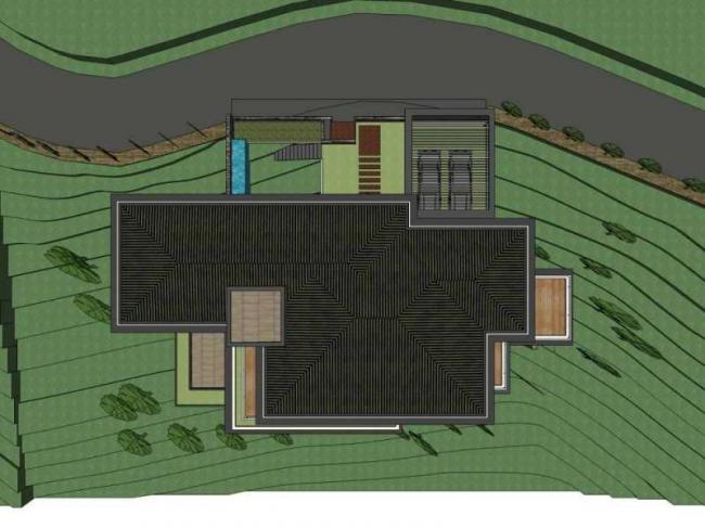 Sketchup别墅模型|多层别墅，现代风格