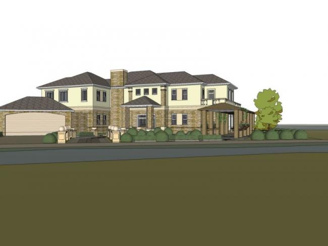 Sketchup别墅模型|叠拼别墅，古典风格