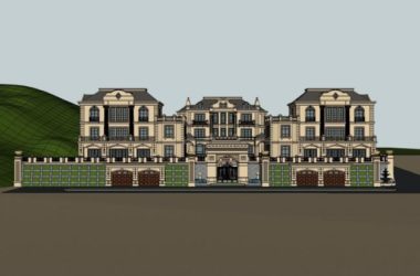 Sketchup别墅模型|别墅，古典风格，多层-BIM建筑网