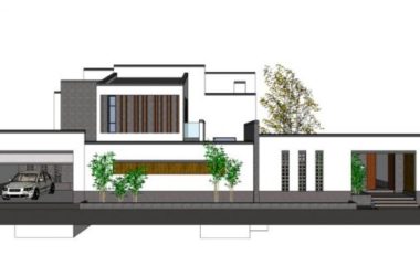 Sketchup别墅模型|独栋别墅，现代中式-BIM建筑网