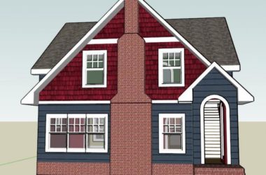 Sketchup别墅模型|独栋坡顶别墅，古典风格-BIM建筑网